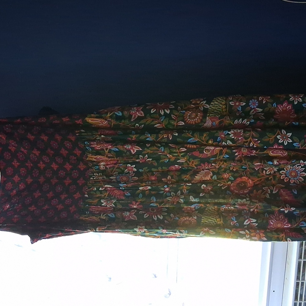 NATURAL LIFE Floral Maxi Dress - Red and Multicolor